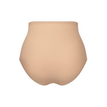 chiloti clasici cu talie inalta - bej - lenjerie intima dama -