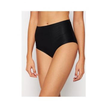 chiloti clasici cu talie inalta - negru - lenjerie intima dama -