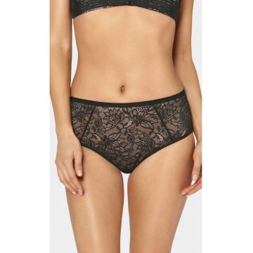 Chiloti hipster cu insertii de dantela Amourette Charm - Negru