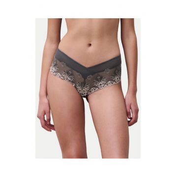 Chiloti scurti pentru femei -  67% poliester - 28% nailon - 5% elastan - Gri - Gri