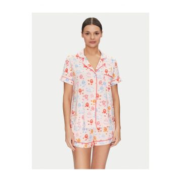 Pijama dama  roz - din material moale