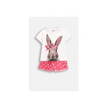 Pijama scurta cu imprimeu - Multicolor