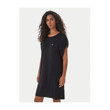 Pijamale dama -  camasa de noapte - negru - viscoza