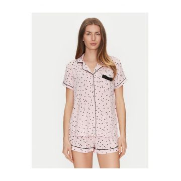 Pijamale dama  roz - scurte