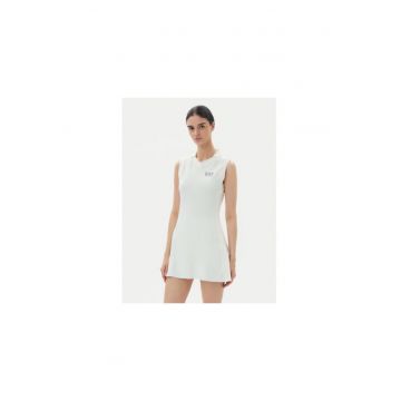 Rochie sport dama -  Albastru pal/Alb cu stea - 85% poliester - 15% elastan -