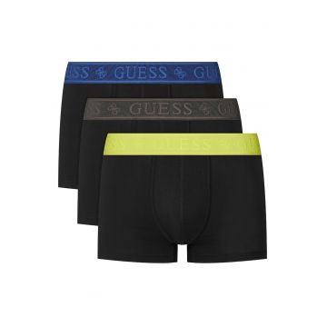 Set 3 perechi boxeri barbati -  bumbac - negru - 95% bumbac - 5% elastan