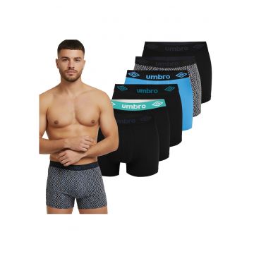 Set 6 Boxeri Barbati -  Bumbac - Model Multicolor