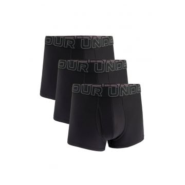 Set de boxeri cu banda logo in talie 174107 - 3 perechi - Negru