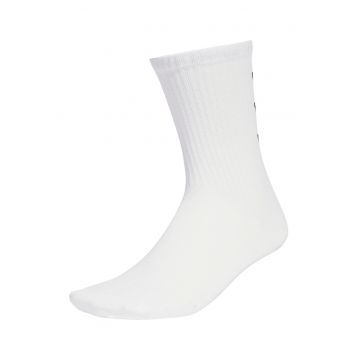 Set de se sosete lungi unisex cu logo - 3 perechi - Alb