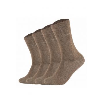 Set de sosete lungi unisex - 4 perechi - Maro