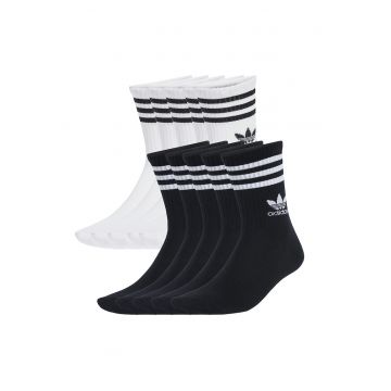 Set de sosete unisex cu logo - 5 perechi - Alb/Negru