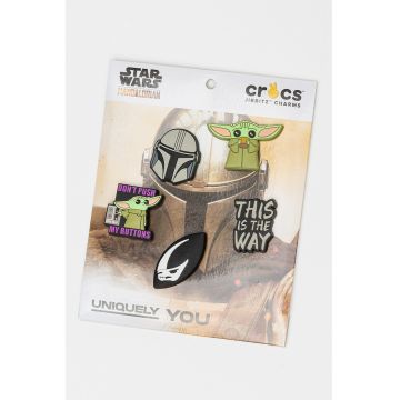 Set de talismane cu The Mandalorian Jibbitz™ - 2 piese - Verde/Negru