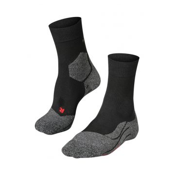 Sosete lungi pentru alergare - cu amortizare intensa RU3 Comfort - Negru/Gri