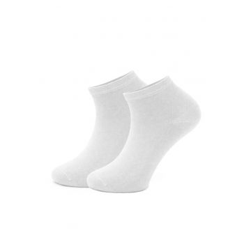 Sosete scurte uni bumbac femei - SDGW55ALB - - Alb