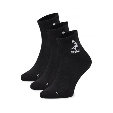 Sosete scurte unisex -  negru - set 3 perechi - 35-38