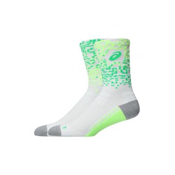 Sosete scurte unisex - pentru alergare - Alb/Verde lime