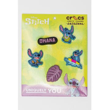 Talisman cu Stitch Jibbitz - Albastru pastel/Liliac prafuit