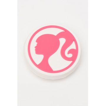 Talisman pentru saboti Jibbitz Barbie - Alb/Roz deschis