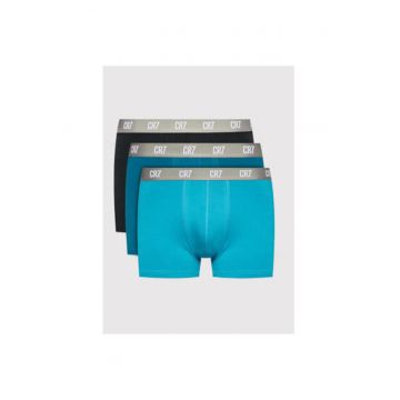 Set 3 boxeri barbati Cristiano Ronaldo Cr7 - 300 8100 49 - Bumbac organic - XL INTL - Negru/Albastru