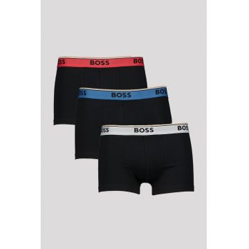 Set de boxeri din amestec de bumbac - 3 perechi - Negru/Albastru petrol