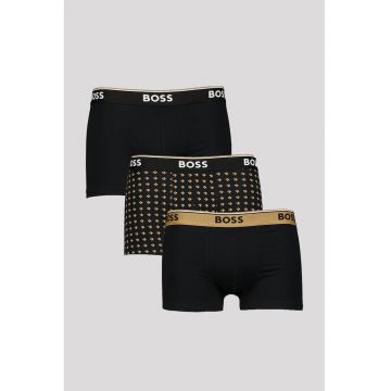 Set de boxeri din amestec de bumbac - 3 perechi - Negru