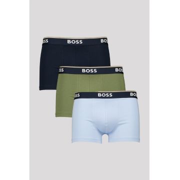 Set de boxeri din amestec de bumbac - 3 perechi - Verde feriga