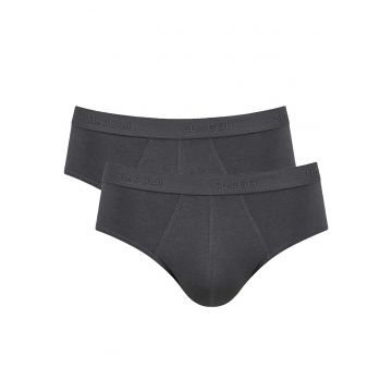 Set de chiloti cu model uni 13225 - 2 perechi - Negru