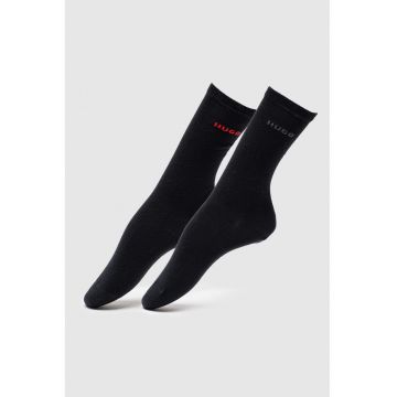 Set de sosete din amestec de bumbac cu logo - 2 perechi - Negru