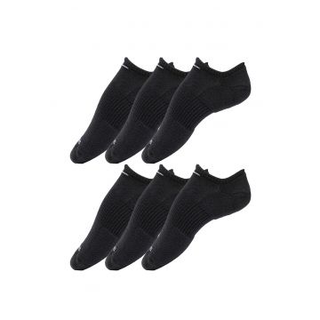 Set de sosete foarte scurte cu Dri-FIT pentru fitness Everyday Plus - 6 perechi - Negru
