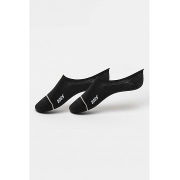 Set de sosete foarte scurte Iconic - 2 perechi - Alb/Negru