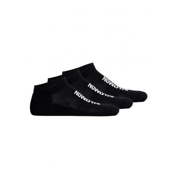 Set de sosete unisex din amestec de bumbac - 3 perechi - Negru
