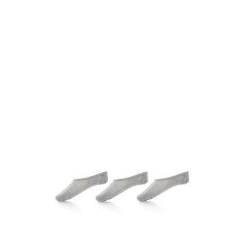 Set de sosete unisex foarte scurte - 3 perechi - Gri