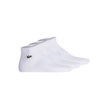 Set de sosete unisex pana la glezna - 3 perechi - Alb