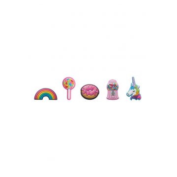 Set de talismane pentru saboti Jibbitz - 5 piese - Multicolor