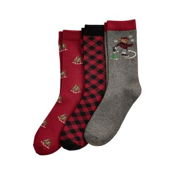 Sosete dama -  multicolor - 40-43 - set 3 perechi