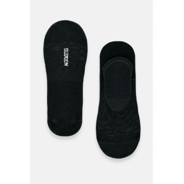 Sosete foarte scurte cu animal print - Negru antracit