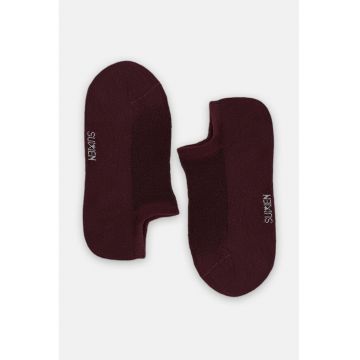 Sosete foarte scurte cu logo - Maro cognac