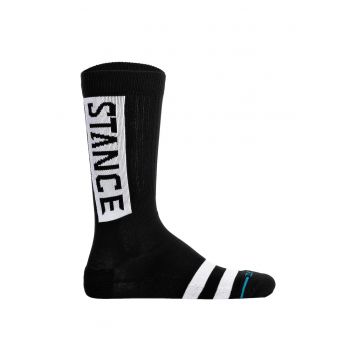 Sosete lungi cu model unisex - Negru