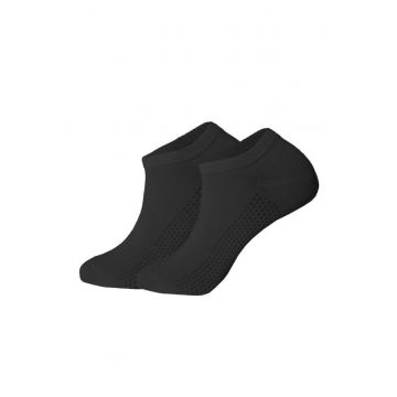 Sosete scurte sport bumbac barbati - SBG-AIRCOMF.1NEG - Negru