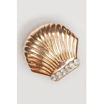 Talisman cu model cu scoica Jibbitz™ - Auriu