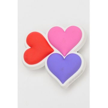 Talisman Pride Heart Trio Jibbitz™ - Rosu/Negru