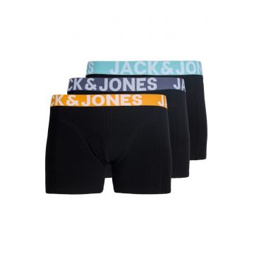 Underwear barbati - Set 3 perechi de boxeri - banda cu logo - Negru