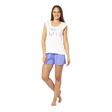 Bluza dama pijama PFVB05 - Albastru