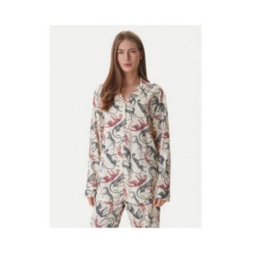Bluza de pijama cu imprimeu