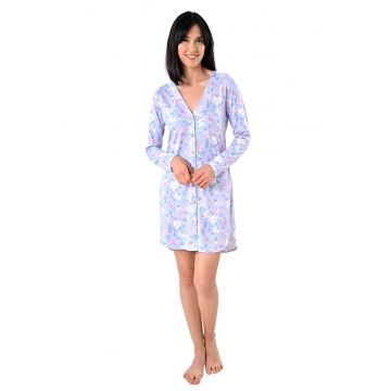 Camasa de noapte din bumbac CNI04 - Multicolor