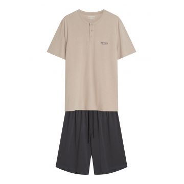 Pijama barbati Clasica Park - Bej
