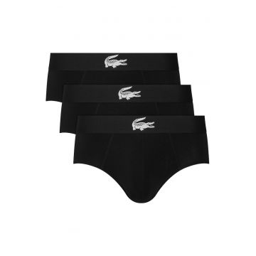 Set 3 slipuri barbati -  sintetic - negru - Negru