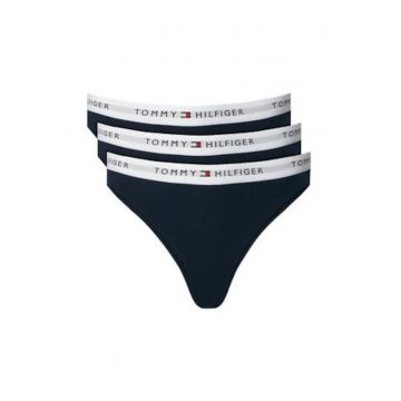 Set de 3 chiloti tanga din bumbac -