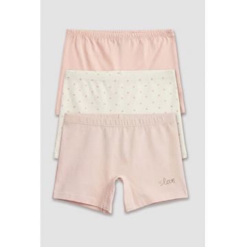 Set de boxeri - 3 perechi - Roz pastel/Crem