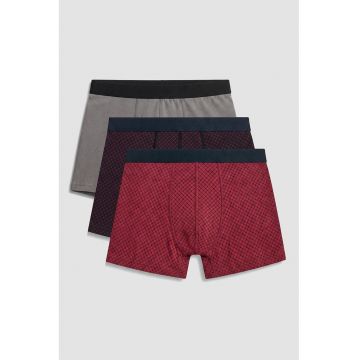 Set de boxeri cu imprimeu - 3 piese - Multicolor